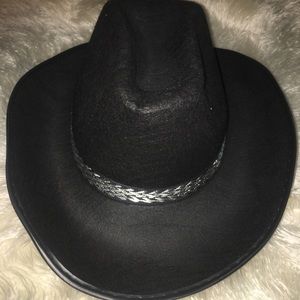 Black Suede Cowboy hat